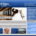 Your law firm can use this premium website design with side menu buttons