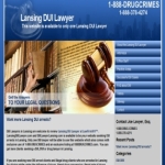 Your law firm can use this pro website design with side menu buttons
